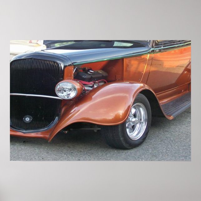 Snygg klassisk automatisk brons poster (Framsidan)