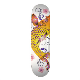 Snygg Koi Old School Skateboard Bräda 18 Cm
