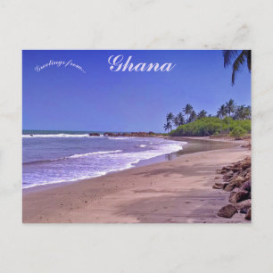 Snygg Kokrobite Beach Ghana Vykort
