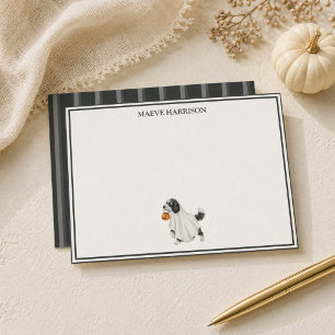 Snygg kolstripad Halloween-labradoodle Brevpapper