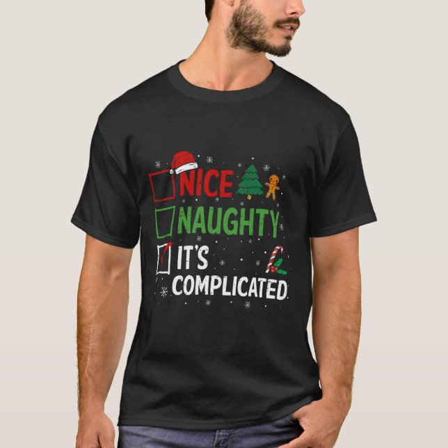 Snygg, komplikerad julklapp t shirt (Framsida)
