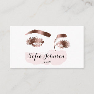 Snygg konstnär Ro Gold Foil Makeup Visitkort