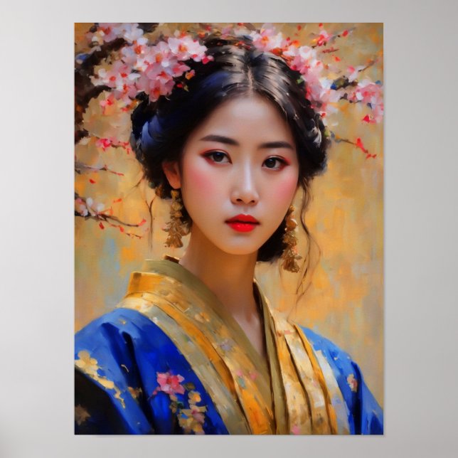 Snygg koreansk Dam Princess Poster (Framsidan)