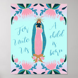 Snygg kristen jultomhet poster