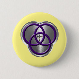 Snygg kristen Trinity Ringar med Kor Knapp