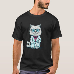 Snygg kunskap Katt i vetenskapskostym för beryktad T Shirt