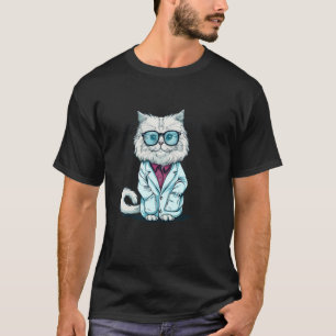 Snygg kunskap Katt i vetenskapskostym för beryktad T Shirt