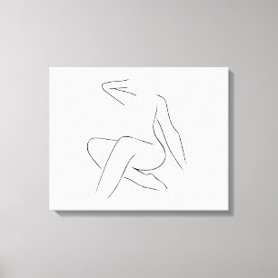 Snygg kvinna canvastryck