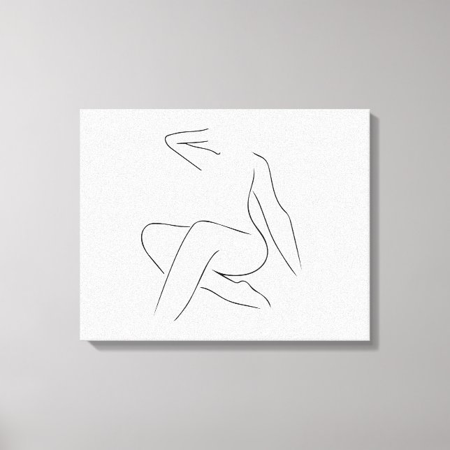 Snygg kvinna canvastryck (Framsida)