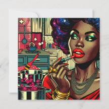 Snygg kvinna som klipper på Lipstick