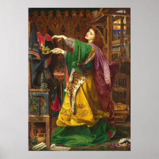 Snygg kvinnmålning poster