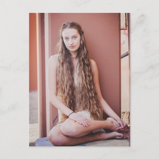 Snygg, lång naturskönhet vykort (Framsida)