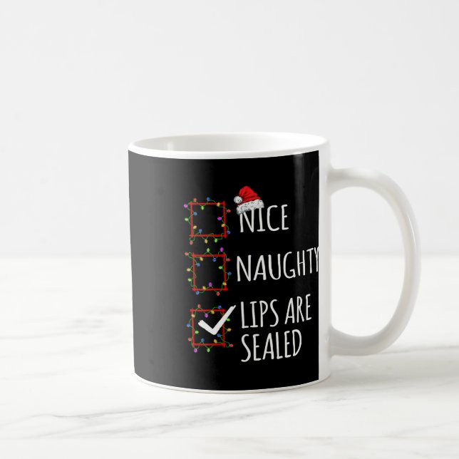 Snygg Läppar är förseglat julklapp Kaffemugg (Höger)
