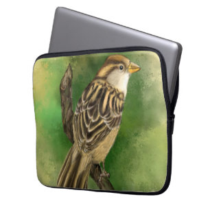 Snygg Laptop sleeve Little Sparrow - Grönt