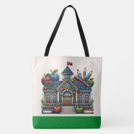 Snygg lärare Tote - se tillbaka Tygkasse