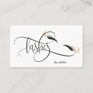 Snygg Lash Extension Makeup Feather Visitkort