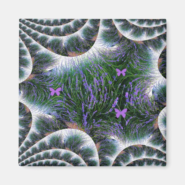 Snygg Lavender Garden...... Magnet (Framsidan)