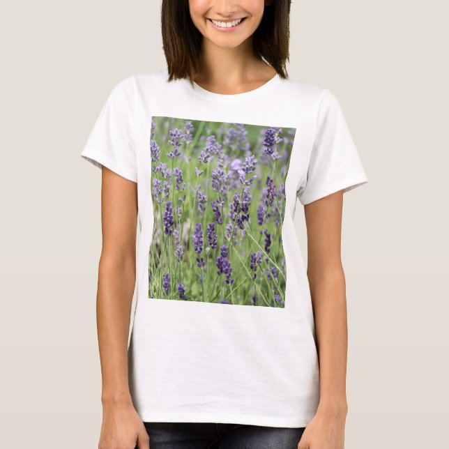 Snygg Lavender T Shirt (Framsida)