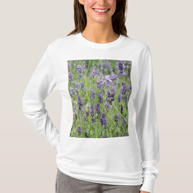 Snygg Lavender T Shirt (Framsida)