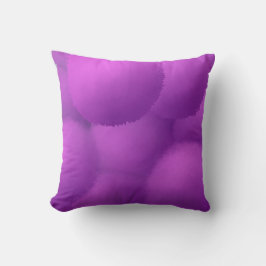 Snygg Lila Allium Flower Painting Kudde