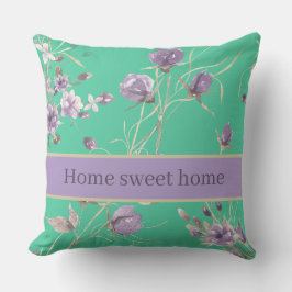 Snygg Lila blommor Winter Kudde