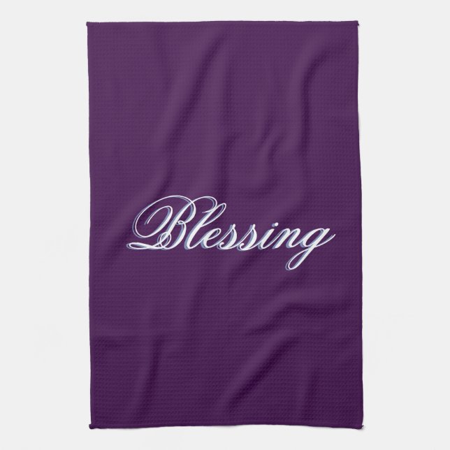 Snygg Lila Bluting Kitchen Towel Kökshandduk (Vertikal)