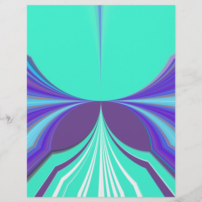 Snygg Lila Cyan motif Mönster Design (Framsida)