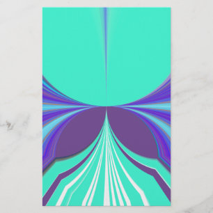 Snygg Lila Cyan motif Mönster Design Brevpapper