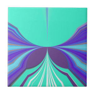 Snygg Lila Cyan motif Mönster Design Kakelplatta