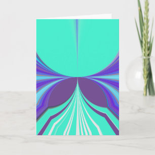 Snygg Lila Cyan motif Mönster Design Kort