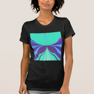 Snygg Lila Cyan motif Mönster Design T-shirt