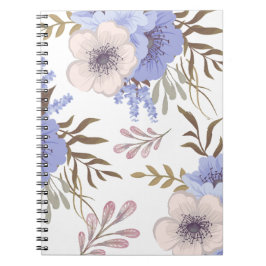 Snygg Lila Flower Anteckningsbok