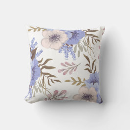 Snygg Lila Flower Kudde