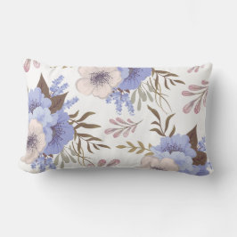 Snygg Lila Flower Lumbarkudde