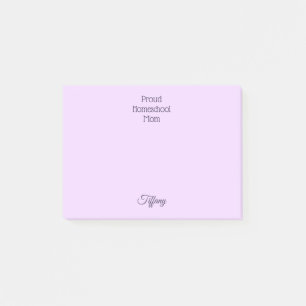 Snygg Lila Homeschool Mamma Post-it Block