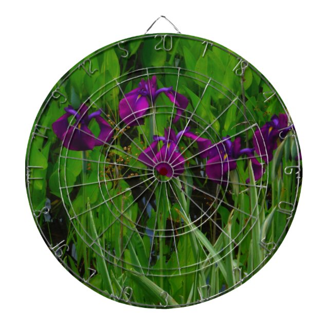 Snygg Lila Iris Darttavla (Framsidan)