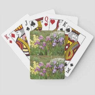 Snygg Lila Iris Flower blommigt Photo Casinokort