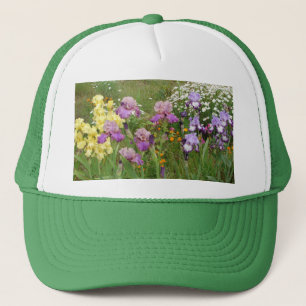 Snygg Lila Iris Flower blommigt Photo Keps