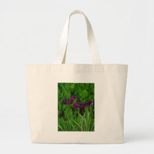 Snygg Lila Iris Jumbo Tygkasse