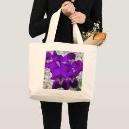 Snygg lila iris jumbo tygkasse