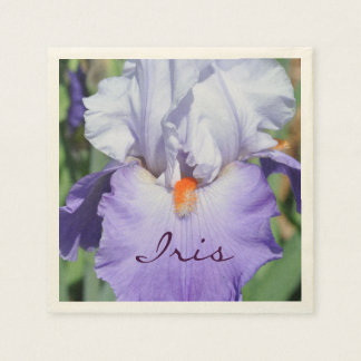 Snygg lila Iris Pappersservett