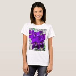 Snygg lila iris t shirt