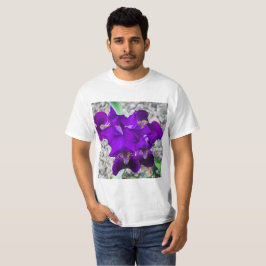 Snygg lila iris t shirt