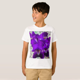 Snygg lila iris t shirt