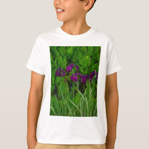 Snygg Lila Iris Tee Shirt