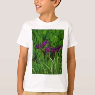Snygg Lila Iris Tee Shirt