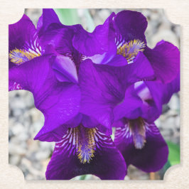 Snygg lila iris underlägg papper