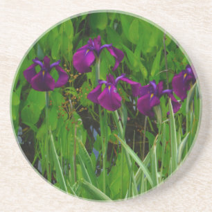 Snygg Lila Iris Underlägg Sandsten