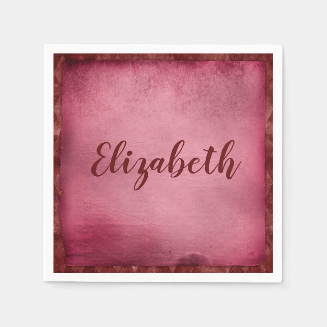 Snygg lila personaliserar pappersservett (Framsidan)