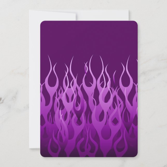 Snygg lila racingflammedesign (Framsida)